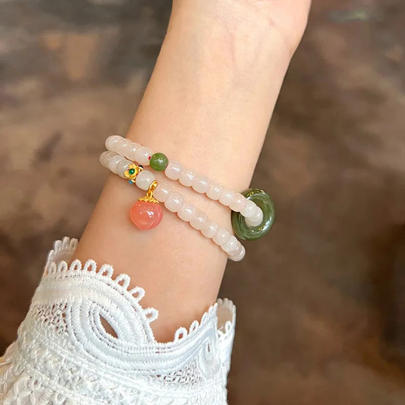 Natural Hetian Jade Luxury Quality Fashion Jewelry Exquisite Elegant Simple High-grade Bracelet Sexy Young Girls Fine Jewelry