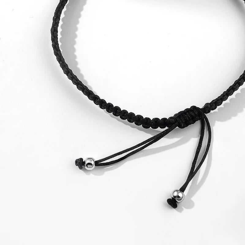 Exquisite Moissanite Braided Rope Bracelet in 925 Sterling Silver